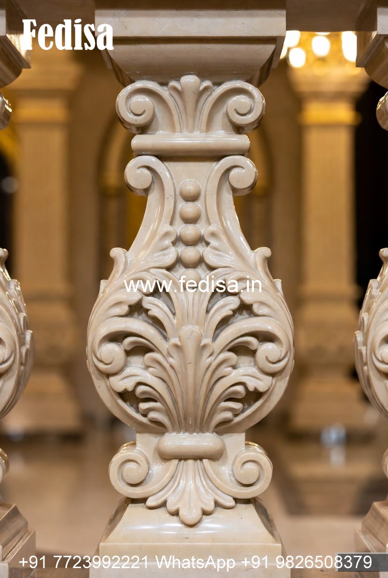 Glossy Finish Marble Baluster Designs 32 Aluminum Balusters