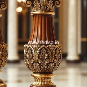 Stylish Marble Staircase Balusters White Square Spindles