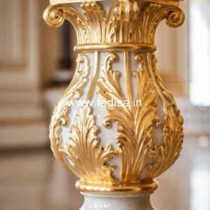 9. Decorative Marble Balusters For Royal Interiors Square Iron Spindles