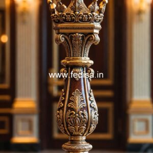 Designer Exterior Marble Balusters Adjustable Metal Spindles