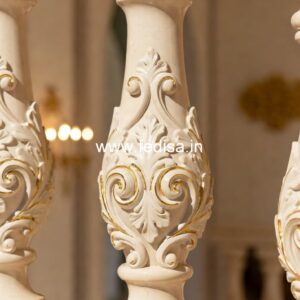 Classic Outdoor Marble Railing Ideas Square Railing Balusters