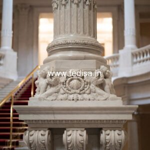 37. Hand-carved Stone Balusters Building Deck Railing With Spindles