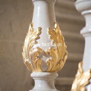 40. Indoor Stone Staircase Balusters Carved Wood Balusters