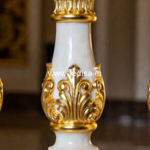 Outdoor Marble Baluster Designs Fitting New Handrail And Spindles