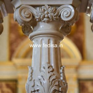 Glossy Finish Marble Baluster Designs Fitting Spindles And Handrail