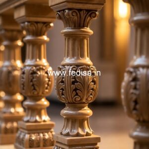 Modern Balcony Marble Railings House With Balusters