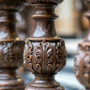 Luxury Patio Marble Baluster Ideas Iron Rod Banister