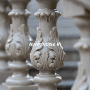 Durable Marble Balusters For Homes Iron Spindle Railing
