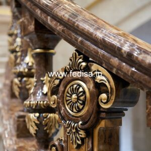 5. Elegant Natural Stone Balusters For Homes Railing With Spindles