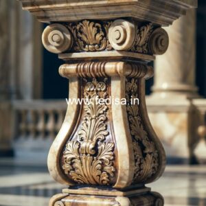 14. Sleek Stone Balusters For Modern Staircases Replacing Banister Posts