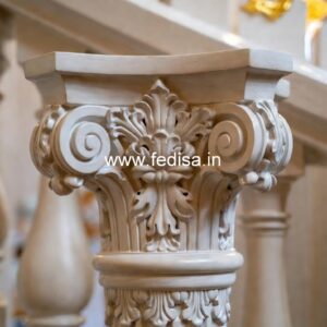 Stylish Marble Railings For Interiors Stairs With Rod Iron Spindles