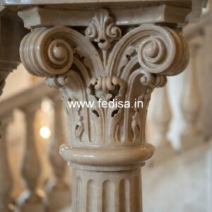 Antique Marble Balusters For Heritage Villas Steel Spindle Staircase