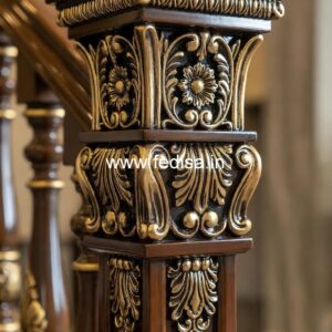 Decorative Exterior Marble Railings Vinyl Porch Spindles