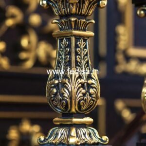 High-end Marble Railing Solutions Vinyl Railing With Metal Balusters