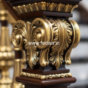 10. High-class Stone Baluster Ideas Face Mount Balusters