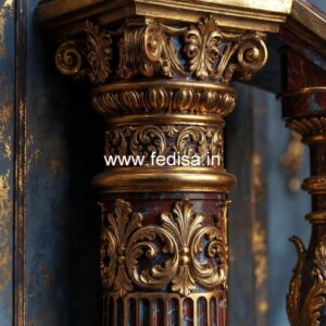 Modern Balcony Stone Railings Wrought Iron Pickets