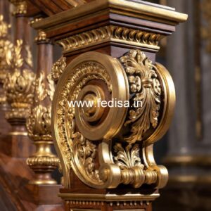 Luxury Garden Stone Baluster Railings Square Aluminum Balusters