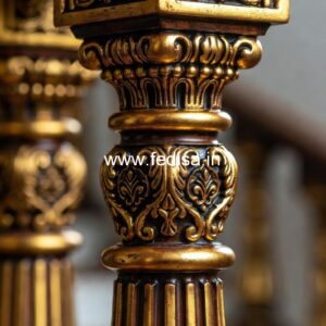 Stylish Terrace Stone Railings 36 Inch Face Mount Deck Balusters