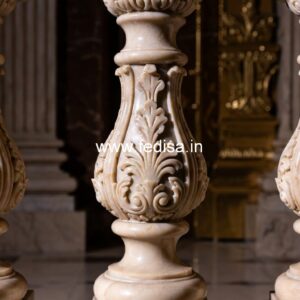Designer Marble Railings For Villas Horizontal Metal Balusters