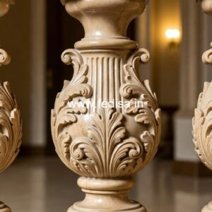 Custom Designer Staircase Railings Silver Balusters