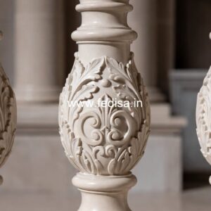 Must-see Marble Staircase Designs 2×2 Spindles