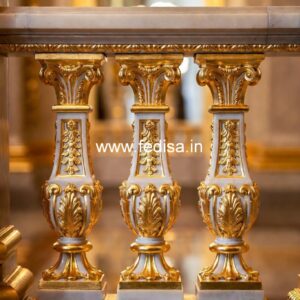 Antique Style Staircase Balusters For Classic Look Powder Coated Aluminum Balusters