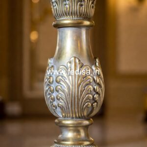 Decorative Balcony Stone Balusters Tapered Wood Stair Spindles