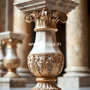1. Luxury Marble Baluster Designs For Elegant Homes Stainless Steel Deck Balusters