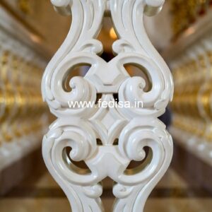 6. Exclusive Marble Baluster Designs For Staircases Straight Iron Balusters