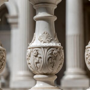 White Marble Baluster Designs For Luxury Homes SOLID Pvc Balusters