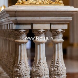 Designer Garden Marble Railings Polymer Stone Balustrade Systems