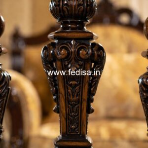 Modern Exterior Marble Balusters Decking Wooden Balustrade