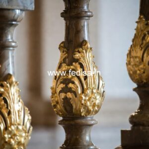 Custom Carved Marble Baluster Designs Glass Staircase Spindles