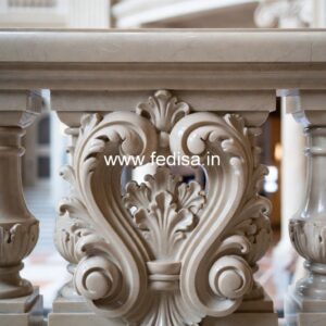 High-end Marble Railing Solutions Gold Staircase Spindles