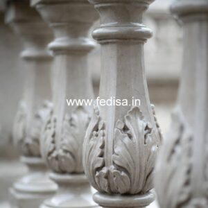 Premium Villa Marble Baluster Designs Horizontal Metal Stair Spindles