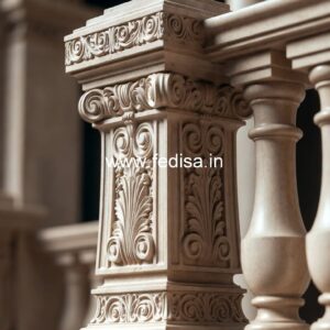 Modern Landscaping Marble Balusters Iron Baluster Railing