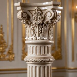 Heritage Marble Balusters For Architecture Staircase With White Spindles