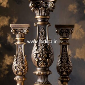 Export Quality Marble Balusters Thick Wooden Spindles