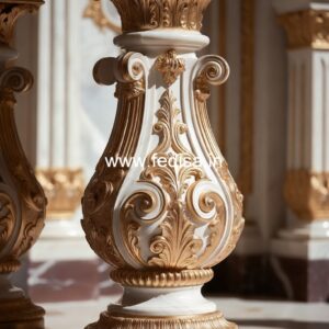Stylish Home Marble Baluster Concepts Updating Stair Spindles