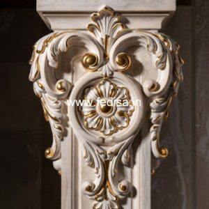 Antique Style Staircase Balusters For Classic Look White Spindles Gray Handrail
