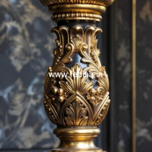 Classic Marble Baluster Railings Metal Banister Rails