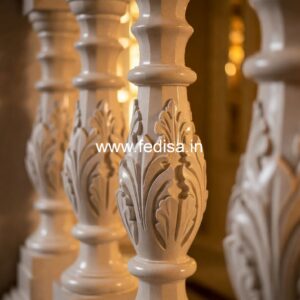 High-end Stone Railing Solutions Metal Deck Balusters Face Mount