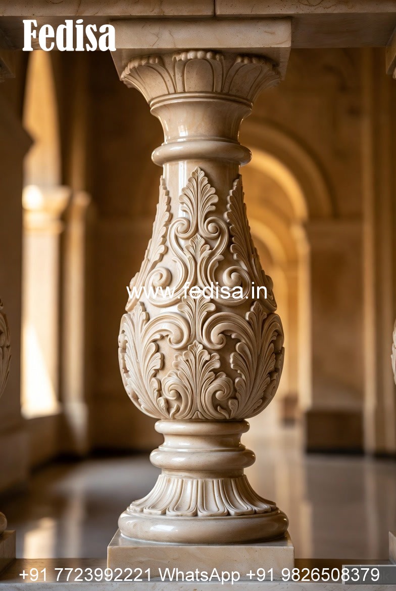 Designer Exterior Stone Balusters White Primed Spindles 41mm