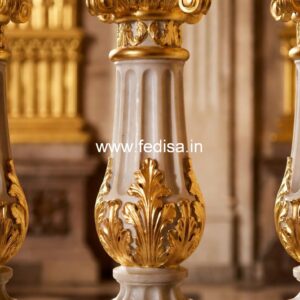 Luxury Patio Stone Baluster Ideas White Spindles