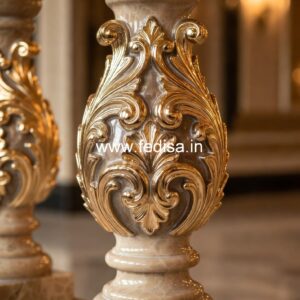 Elegant Home Exterior Marble Designs Stair Railing And Balusters
