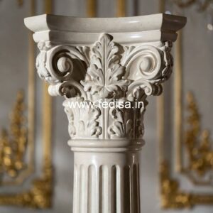 Traditional White Marble Baluster Designs Horizontal Iron Balusters