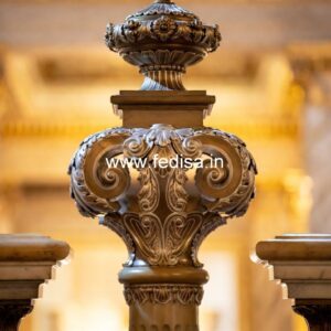Stylish Terrace Marble Railings Twisted Spindles For Stairs