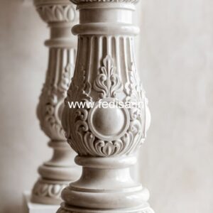 Premium Decorative Marble Railings Stair Railing Iron Balusters