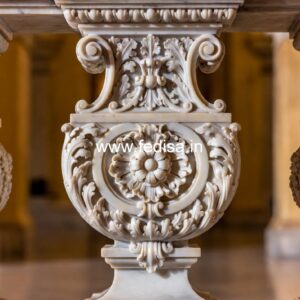Glossy Finish Marble Baluster Designs Square Deck Spindles