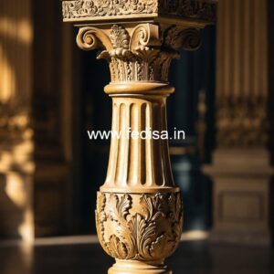 Natural Marble Staircase Design Ideas White Composite Balusters